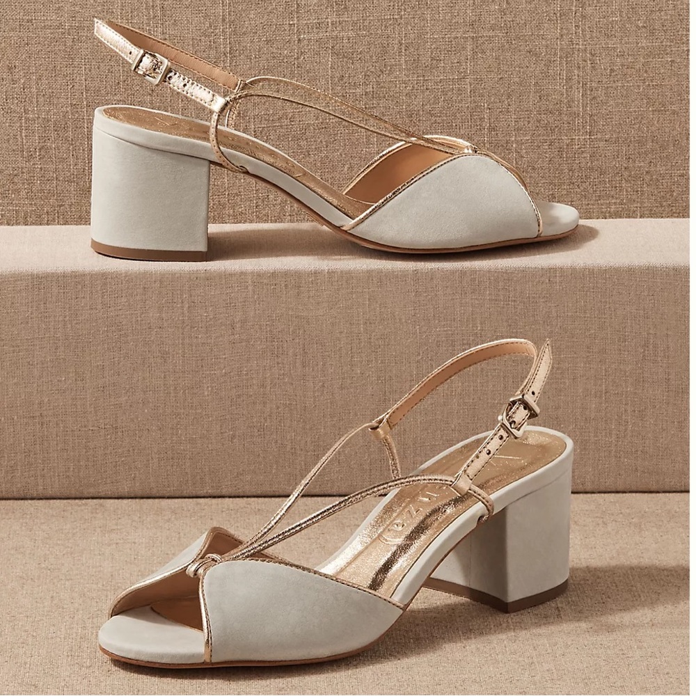 BHLDN Blue Suede Shoes 6 New